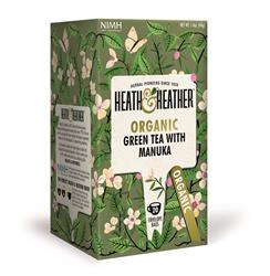 Heath And Heather Organic Green Tea & Manuka Honey 20 bags