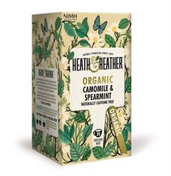 Heath And Heather Organic Camomile & Spearmint 20 Bag