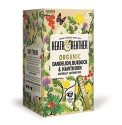 Heath And Heather Organic Dandelion Burdock & Hawthorn 20 Bag