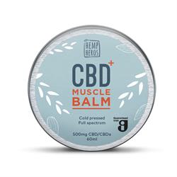 Hemp Heros Cold pressed CBD+ Muscle balm 500mg - 60ml
