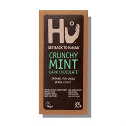 Hu Hu Crunchy Mint Dark Chocolate Bar 60g