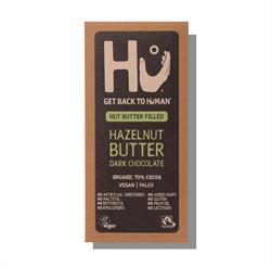 Hu Hu Hazelnut Butter Dark Chocolate Bar 60g