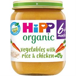 Hipp Vegetables with Rice & Chicken 125g