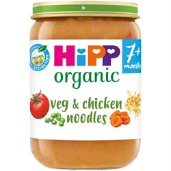 Hipp Organic Vegetables with Noodles & Chicken 190g