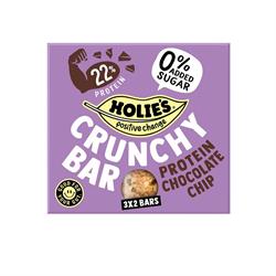 Holies Crunchy Bar Protein Chocolate Chip 120g