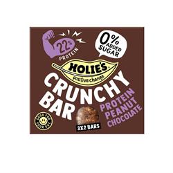 Holies Cruchy Bar Protein Peanut Chocolate 120g