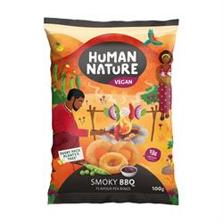 Human Nature Human Nature Smoky BBQ Pea Rings 100g