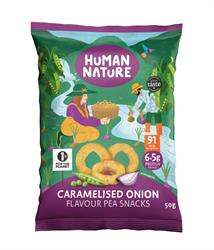 Human Nature Human Nature Caramelised Onion Pea Rings 50g