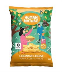 Human Nature Human Nature Cheddar Cheese Lentil Snack 50g