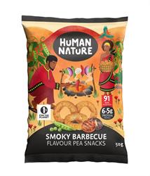 Human Nature Human Nature Smoky BBQ Pea Rings 50g