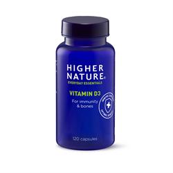 Higher Nature Vitamin D3 500IU 120 Capsules
