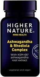 Higher Nature Ashwagandha & Rhodiola Comlex 30 Capsules