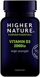 Higher Nature High Strength Vitamin D3 Vegetarian 120 Capsules