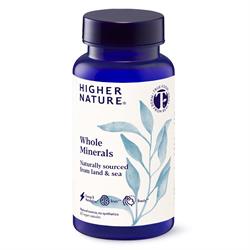 Higher Nature Whole Minerals naturally sourced from land and sea. 60 capsules