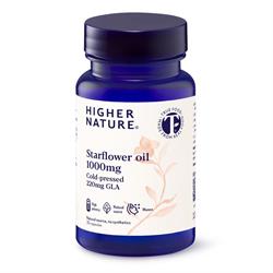 Higher Nature Starflower Oil 1000mg Cold pressed 220mg GLA