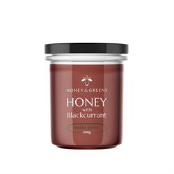 Honey and Greens Honey & Greens British Spring Honey Infused with Natural Blackcurrant 240g