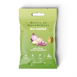 House of Macadamias House of Macadamias  Dry Roasted Nuts Onion 40g