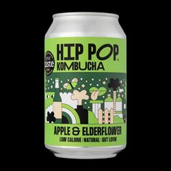 Hip Pop Hip Pop Kombucha Apple & Elderflower 330 ml (case of 12 cans)