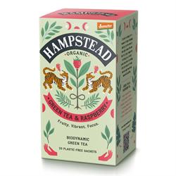 Hampstead Tea Hampstead Organic Green tea with Raspberry 20 tea bags