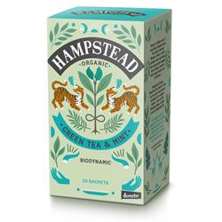 Hampstead Tea Organic Demeter Mint Green 20 Bag