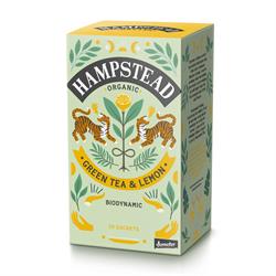 Hampstead Tea Organic Biodynamic Lemon Green Tea 20 Bag