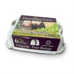Haresfield Farm Very Large Organic Free Range Eggs x 6