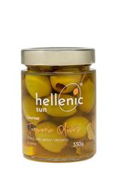 Hellenic Sun Hellenic Sun Turmeric Olives Pitted & Lemon Verbena 330g