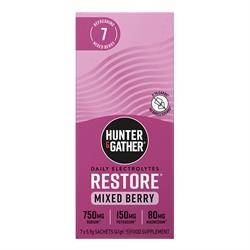 Hunter and Gather Restore Hydration Electrolytes Mixed Berry 7 x 5.9g Sachet