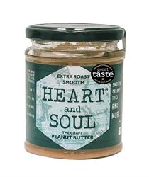 Heart and Soul Extra Roast Smooth Peanut Butter Jar 280g