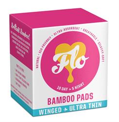 Here We Flo Bamboo Pads Combo Pack (10 Day + 5 Night Pads)