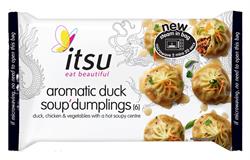 Itsu Chilled Frozen itsu Soup Dumplings - Aromatic Duck 168g