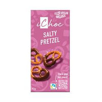 iChoc Salty Pretzel Chocolate Organic Vegan 80g