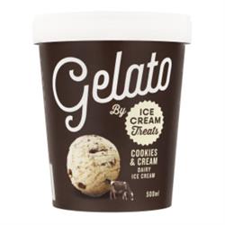 Ice Cream Treats Gelato - Cookies and Cream 500ml