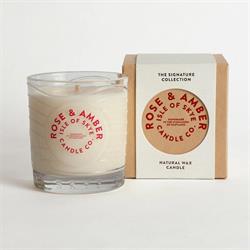 Isle of Skye Rose & Amber Island Natural Candle 8.6cm x 7.7cm x 7.7cm