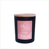 Isle of Skye Jasmine Scented Black Candle 45 hrs (9.5cm x 8cm x 8cm)