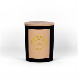 Isle of Skye Lemongrass Black Natural Candle 9.5cm x 8cm x 8cm