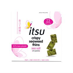 Itsu itsu Crispy Sea Salt Seaweed Thins Multipack 4x5g NEW TRAYLESS
