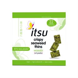 Itsu itsu Wasabi Seaweed Thins Multipack 4x5g NEW TRAYLESS