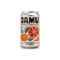 Jamu Jamu Blood Orange & Peach Premium Prebiotic Soda 330ml