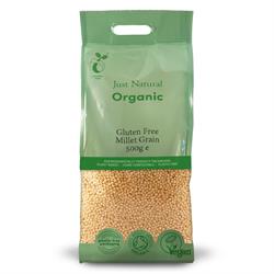 Just Natural Gluten Free Organic Gluten Free Millet Grain 500g