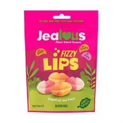 Jealous Sweets Fizzy Lips - Grapefruit and Peach Plant Based Sweets 125g