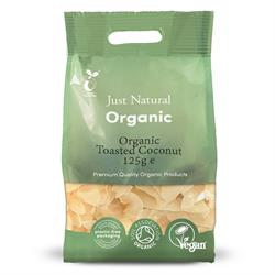 Just Natural Organic Organic Toasted Coconut  125g