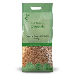 Just Natural Organic Organic Sesame Seeds Unhulled 500g