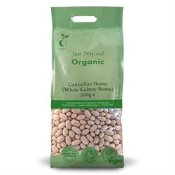 Just Natural Organic Organic Cannellini Beans (White Kidney Beans) 500g