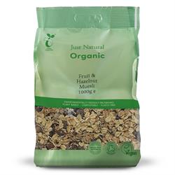 Just Natural Organic Organic Fruit & Hazelnut Muesli 1000g