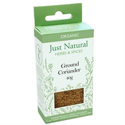 Just Natural Herbs Organic Ground Coriander (Box) 40g