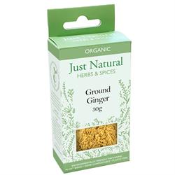 Just Natural Herbs Organic Ground Ginger (Box) 30g