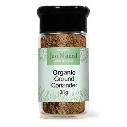 Just Natural Herbs Organic Ground Coriander (Glass Jar) 40g