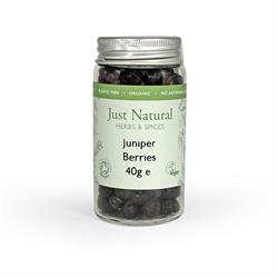 Just Natural Herbs Organic Juniper Berries (Glass Jar) 40g
