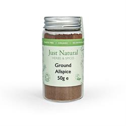 Just Natural Herbs Organic Ground Allspice (Glass Jar) 50g